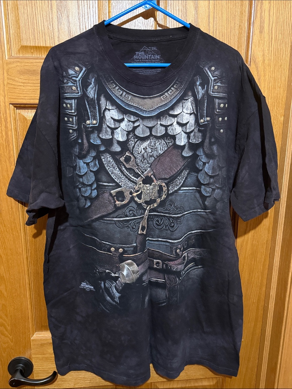 The Mountain Black Medieval Armor Chest Graphic Tee